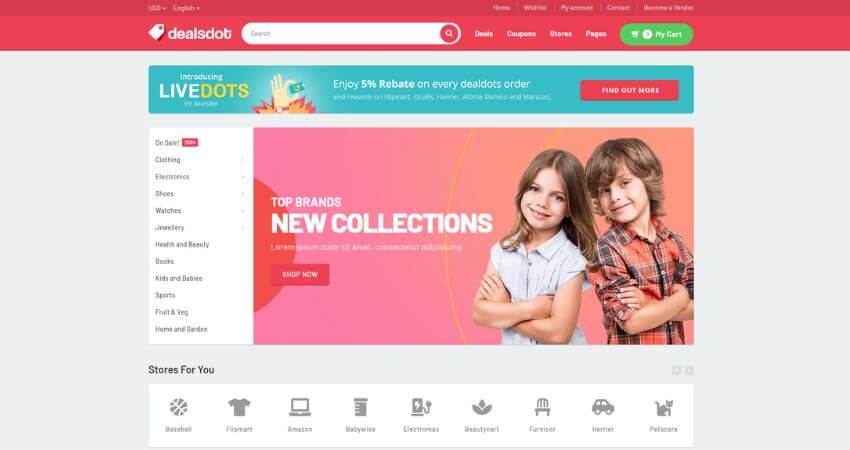 Dealsdot - Multi Vendor Marketplace Theme