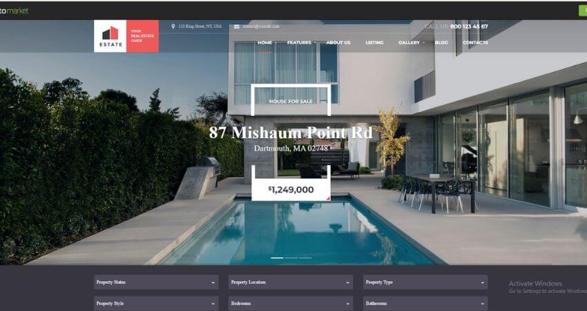 Estate - Property Sales and Rental WordPress Theme + RTL