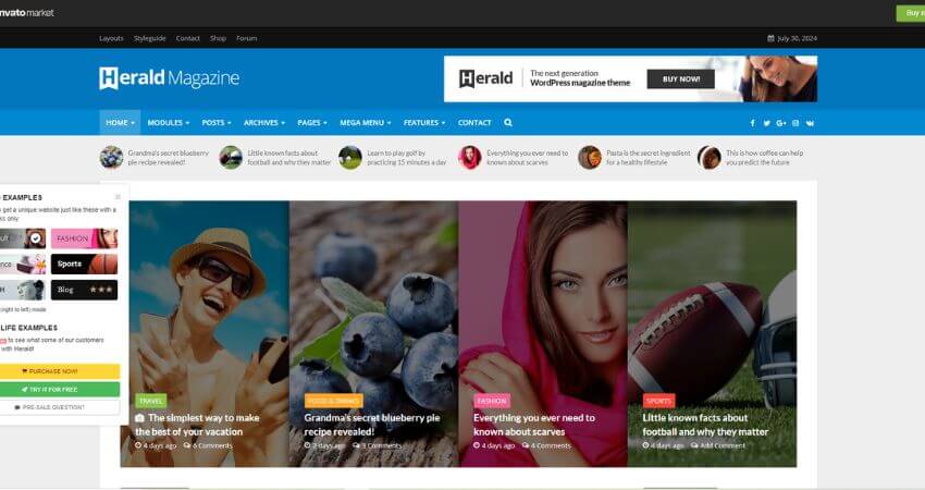 Herald - Newspaper & News Portal WordPress Theme