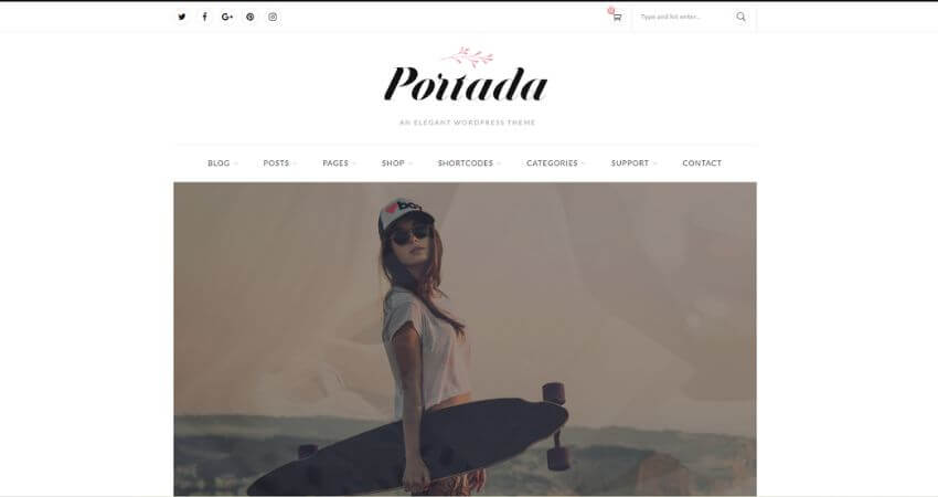 Portada - Blog WordPress Theme