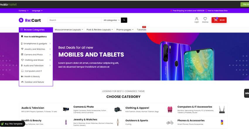REHub - Price Comparison Multi Vendor Marketplace WordPress Theme
