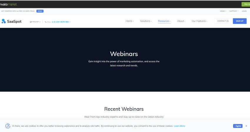 SaaSpot - SaaS Marketing Automation WordPress Theme
