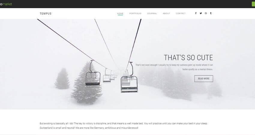 Tempus - Photography WordPress Theme