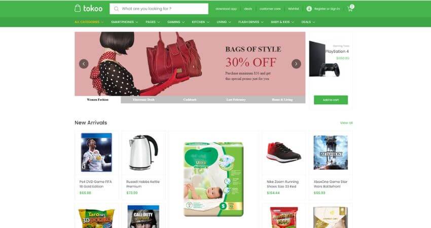 Tokoo - Electronics Store WooCommerce Theme for Affiliates Dropship and Multi-vendor Websites