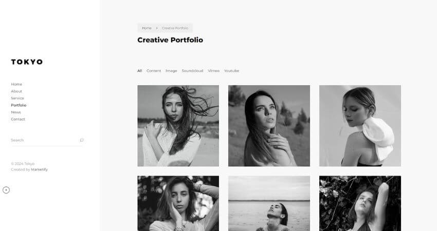 Tokyo - Personal Portfolio WordPress Theme